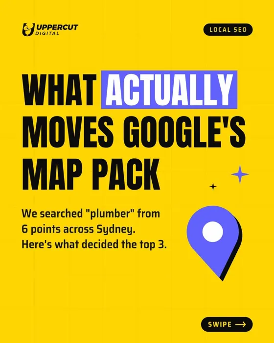 Instagram post: What actually moves Google's map pack
